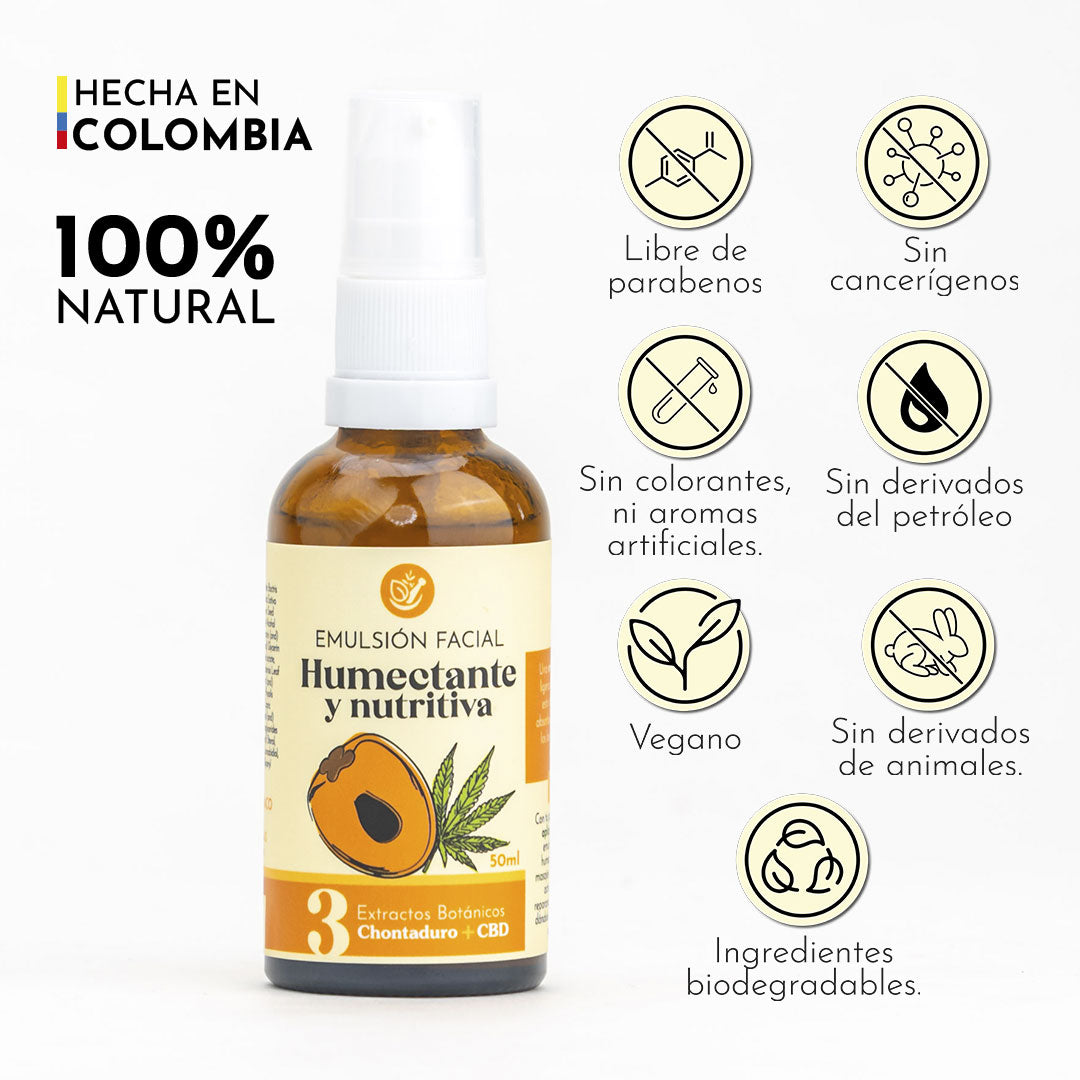 Emulsión Facial Humectante y Nutritiva x50ml