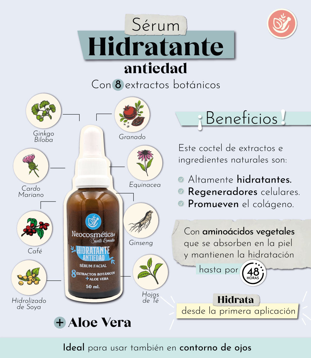 Sérum Facial Hidratante Antiedad